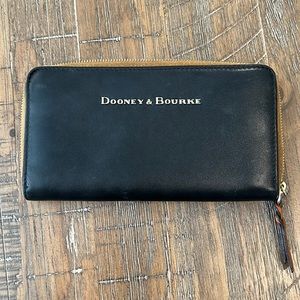 Dooney & Burke Zip Clutch Embossed